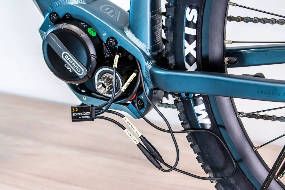 bafang m500 speedbox setup SpeedBox 3.2 podłączony do silnika Bafang M500 w celu odblokowania limitu prędkości
