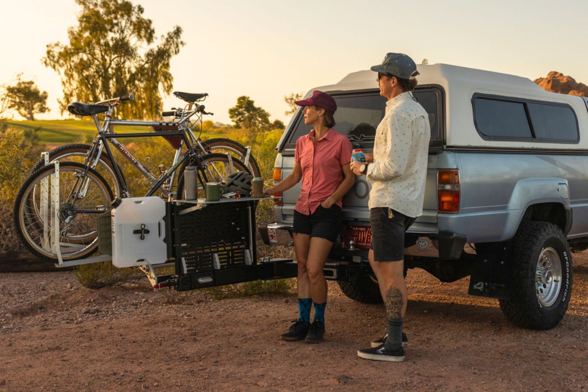 1up usa rakattach 2 swing away bike rack overland